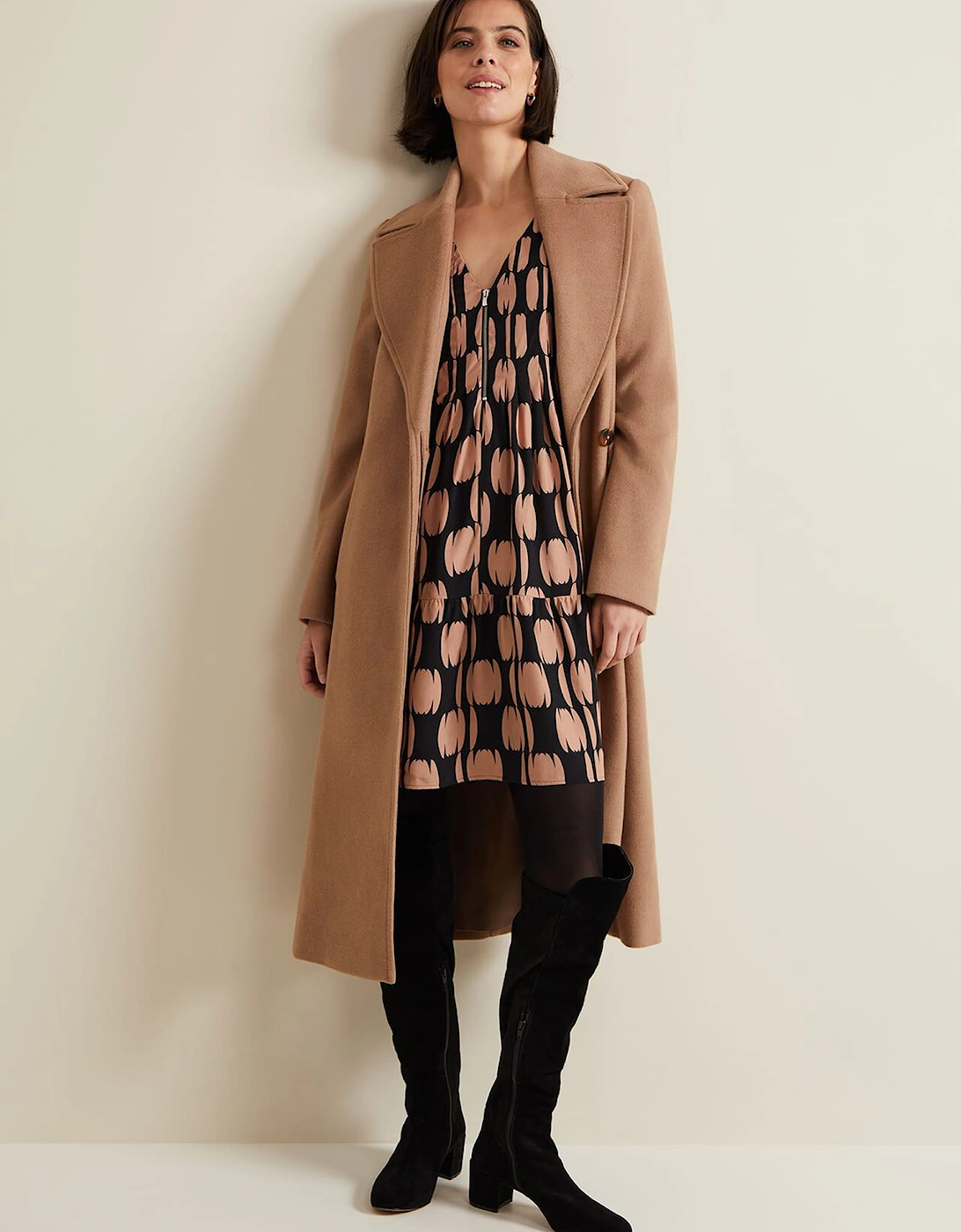 Penele Spot Swing Dress