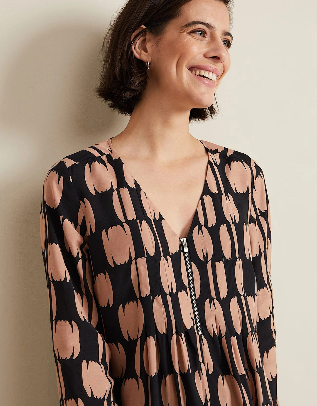 Penele Spot Swing Dress