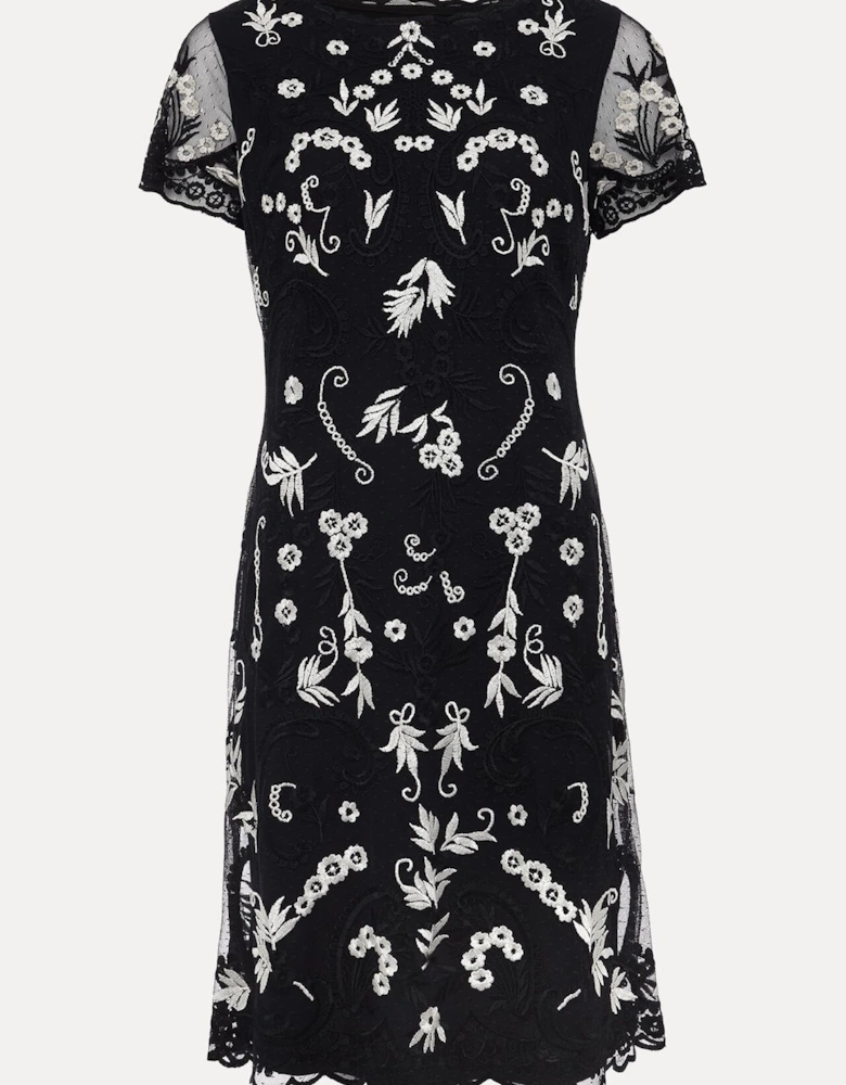 Petite Florisa Embroidered Dress