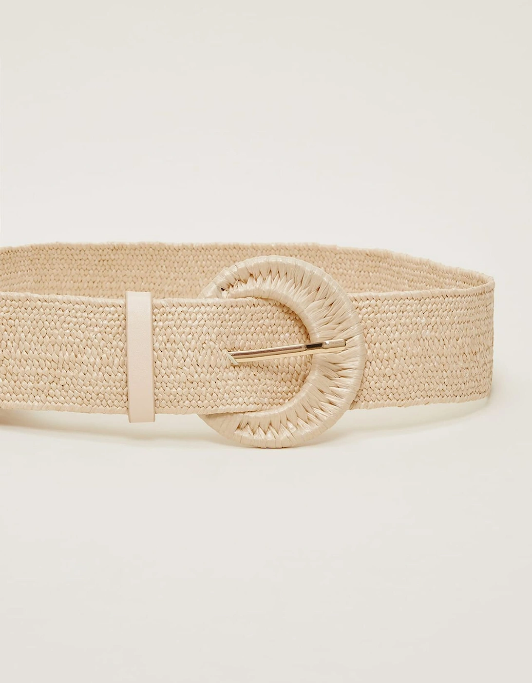 Wide Plaited Waist Belt