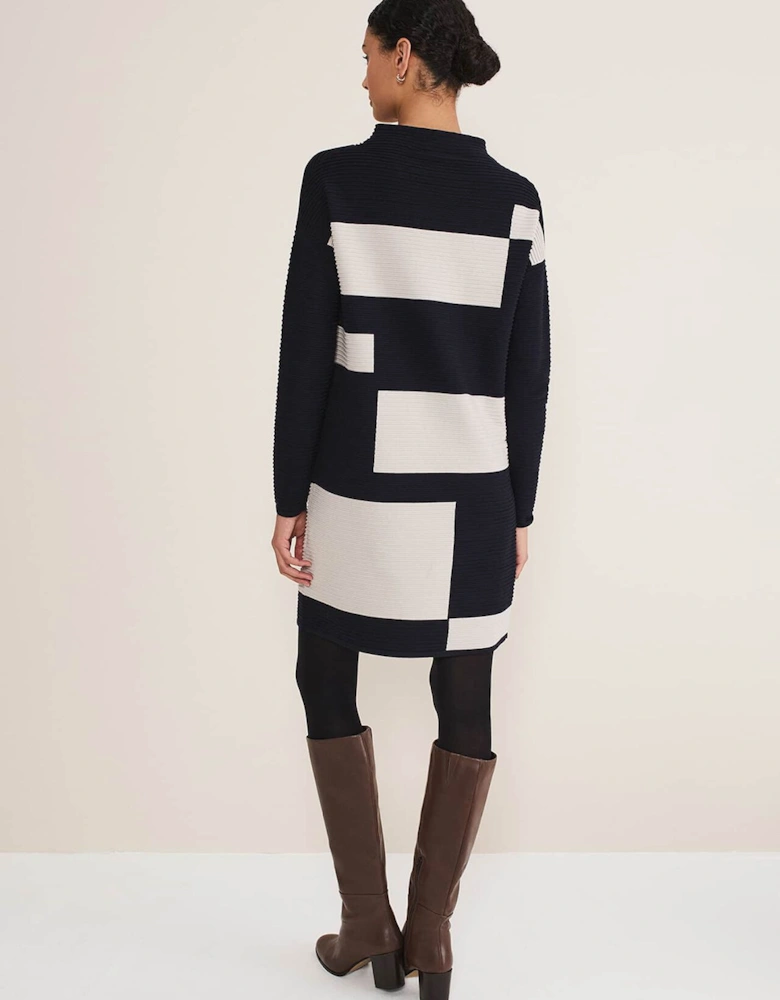 Azera Colour Block Knit Dress