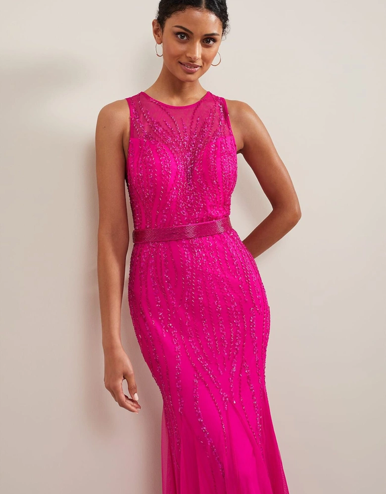 Rowena Beaded Maxi Dress