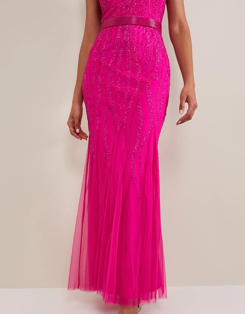 Rowena Beaded Maxi Dress