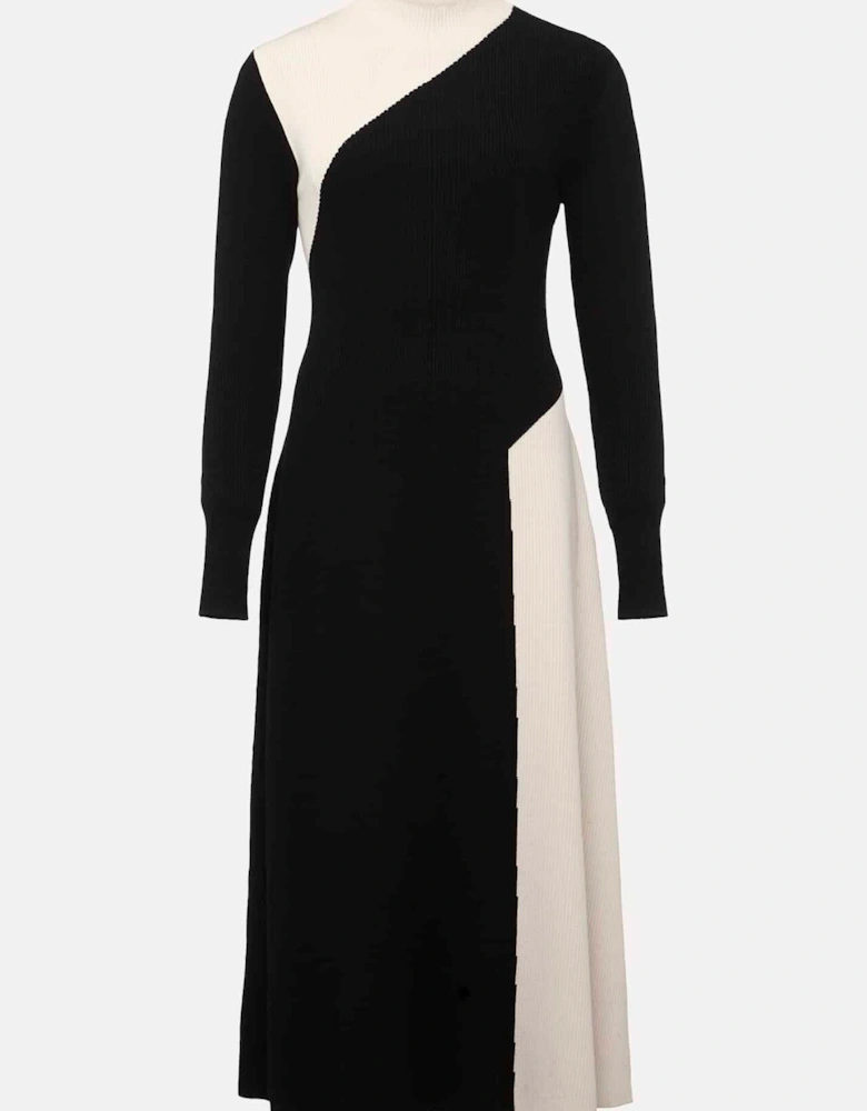 Julie Knitted Colourblock Midaxi Dress