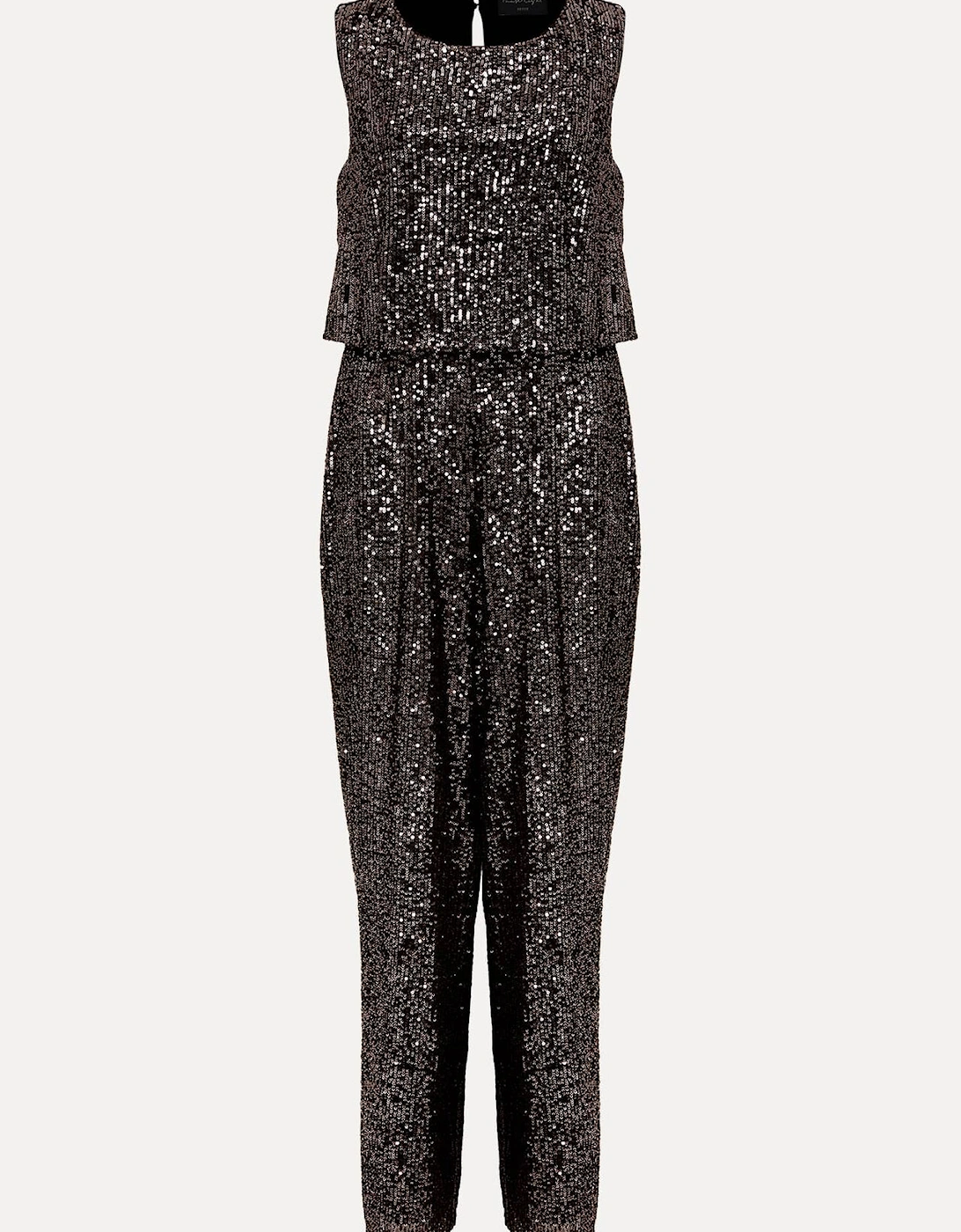 Petite Aubrey Sequin Wide Leg Jumpsuit