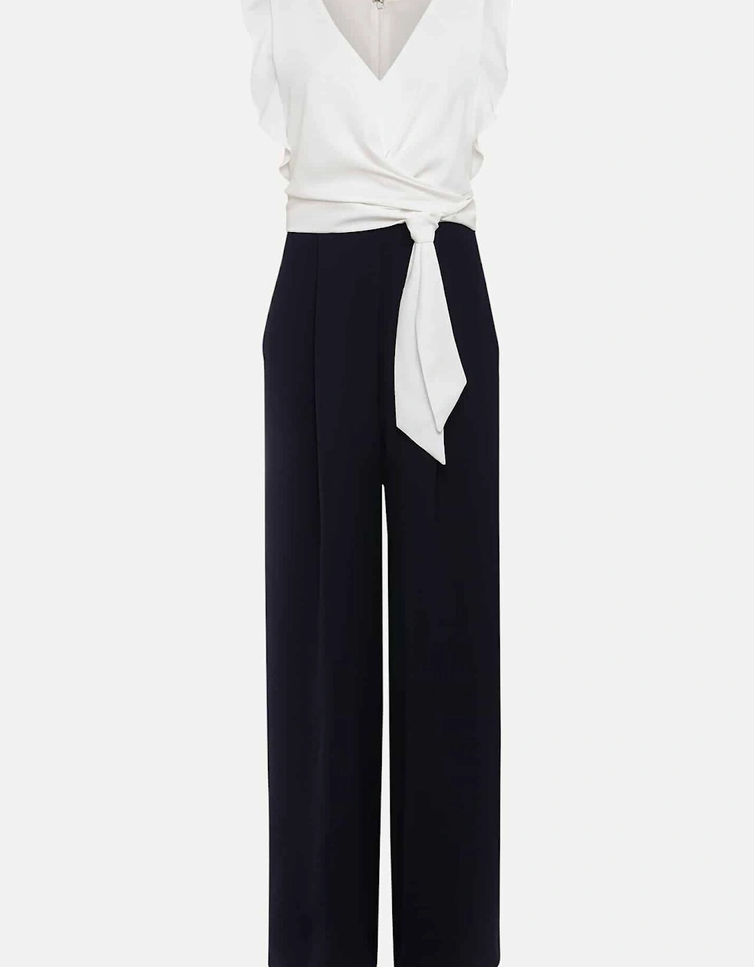 Petite Ayla Ruffle Colourblock Jumpsuit