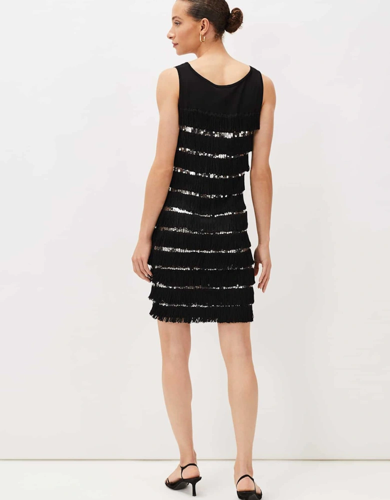 Sofianne Sequin Fringe Dress