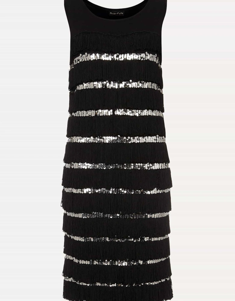 Sofianne Sequin Fringe Dress