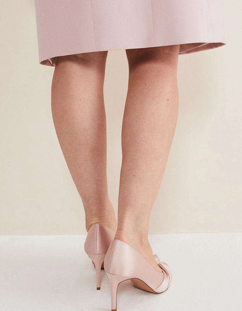 Satin Knot Front Court Shoe