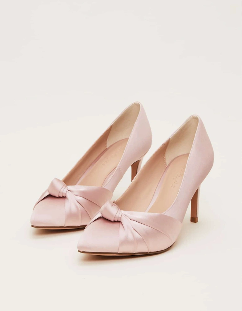 Satin Knot Front Court Shoe