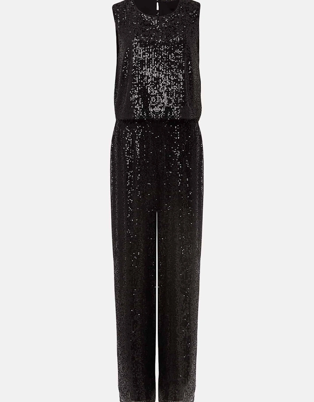 Aubrey Black Sequin Wide Leg Jumpsuit