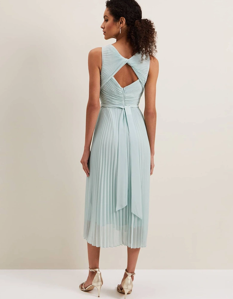 Cressida Pleated Midi Dress