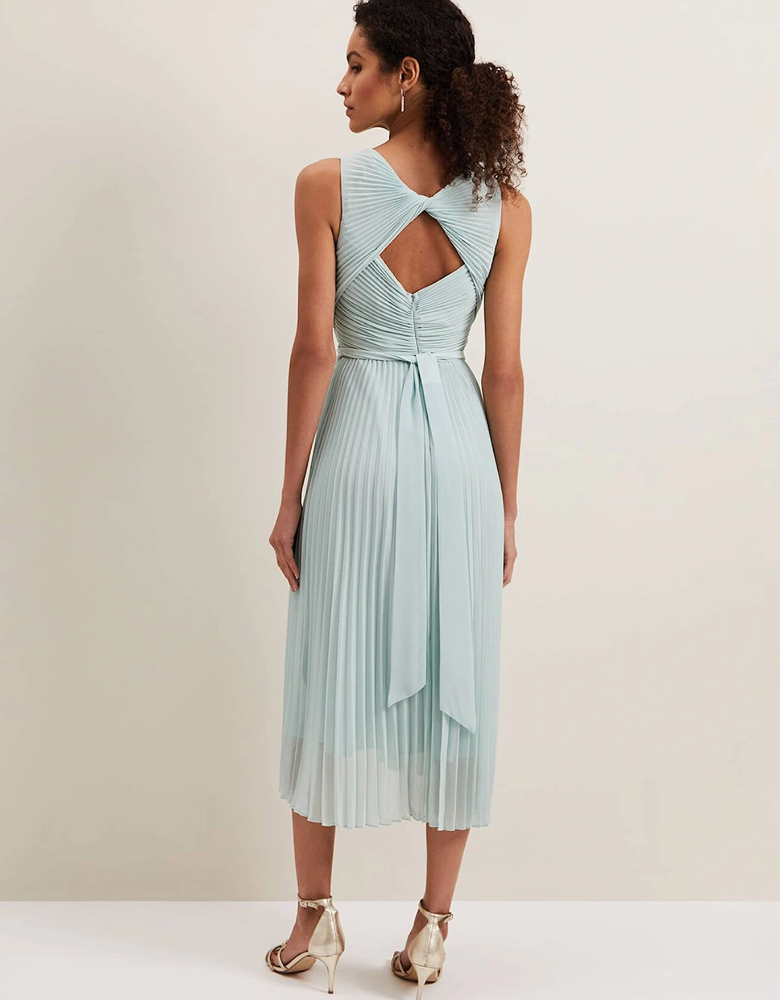 Cressida Pleated Midi Dress