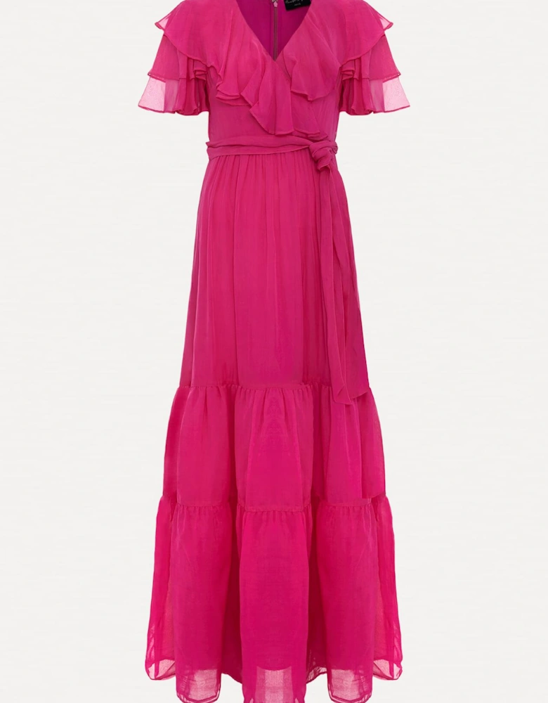 Petite Mabelle Organza Maxi Dress
