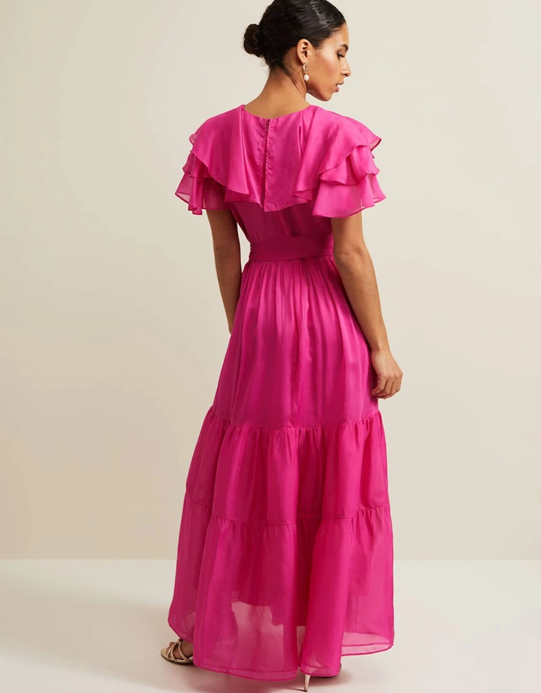 Petite Mabelle Organza Maxi Dress