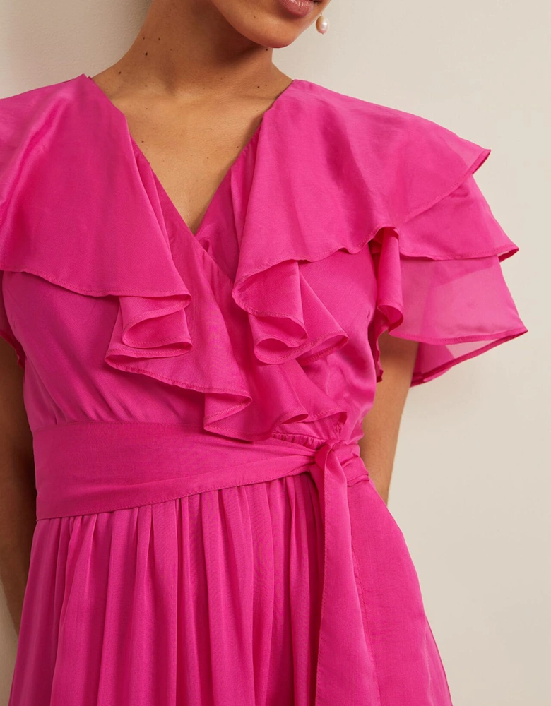 Petite Mabelle Organza Maxi Dress