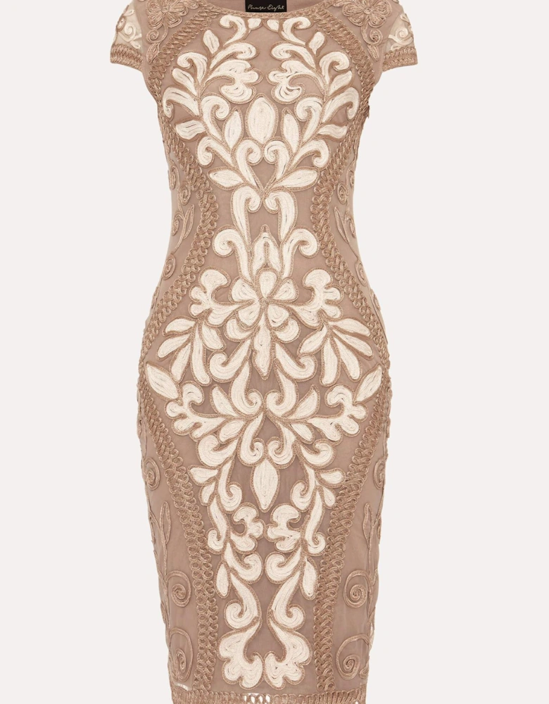 Perdy Tapework Lace Dress