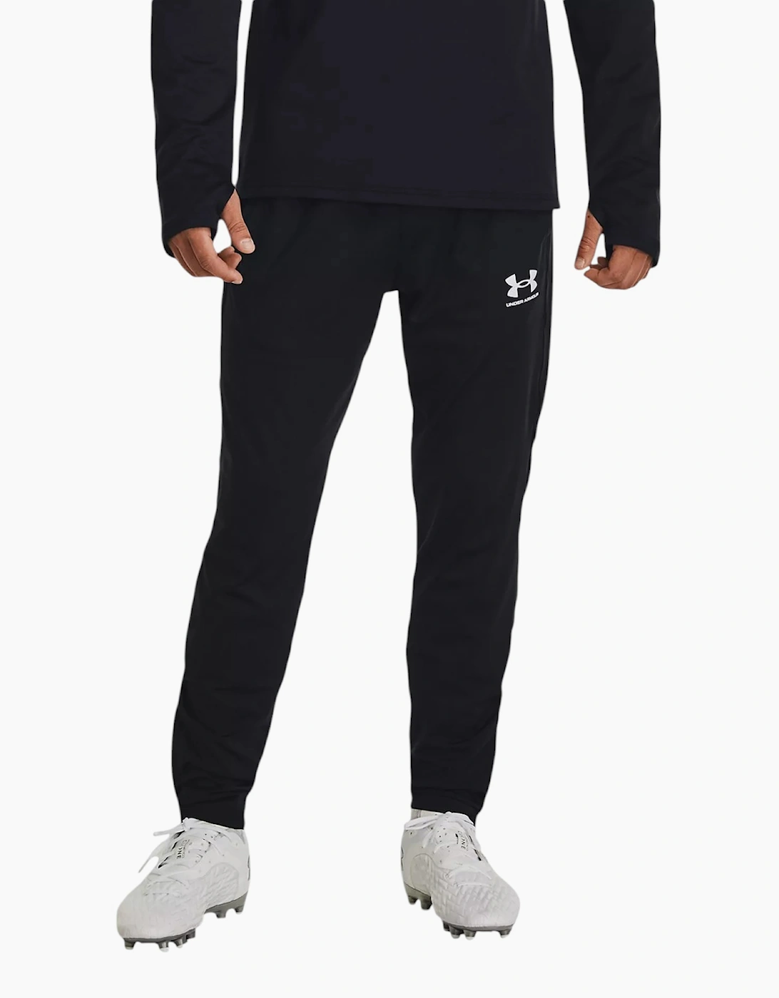 Men's Under Armour 1370153 UA Poly Mens Joggers Gym Trousers Bottom Sports Track Pant - Black - Size: 35/34/32