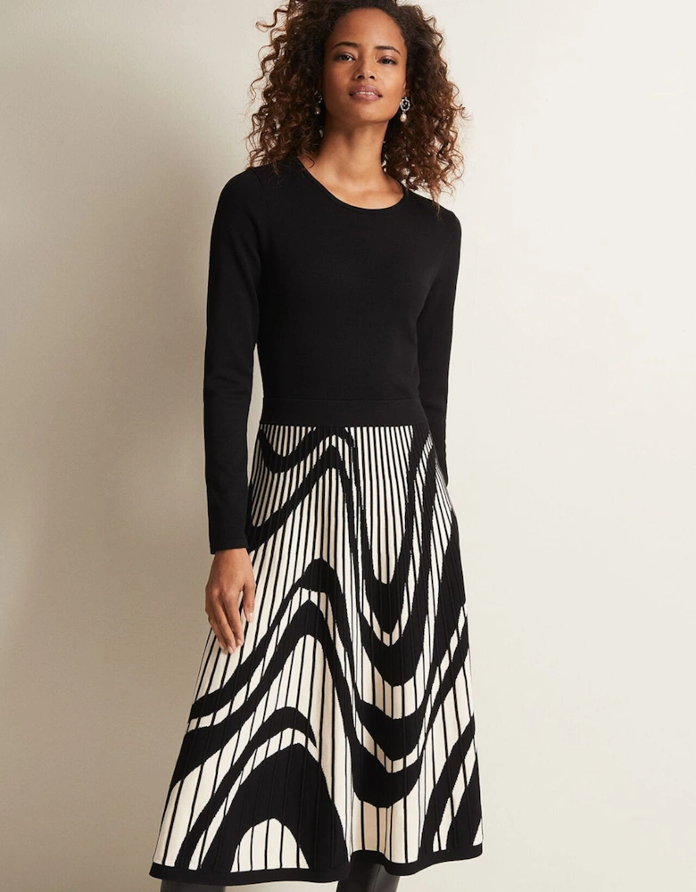 Silvia Fit And Flare Midi Dress