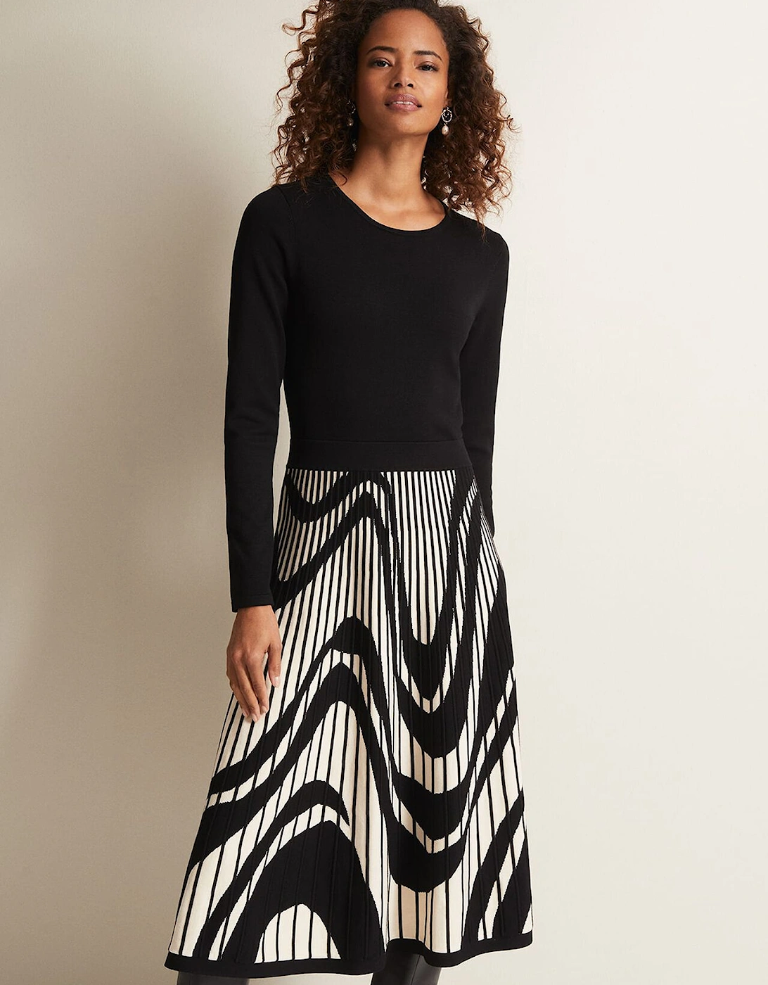 Silvia Fit And Flare Midi Dress