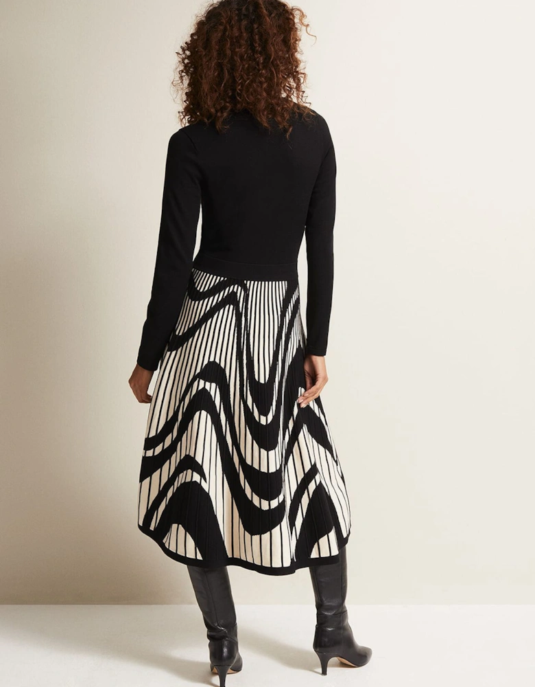 Silvia Fit And Flare Midi Dress
