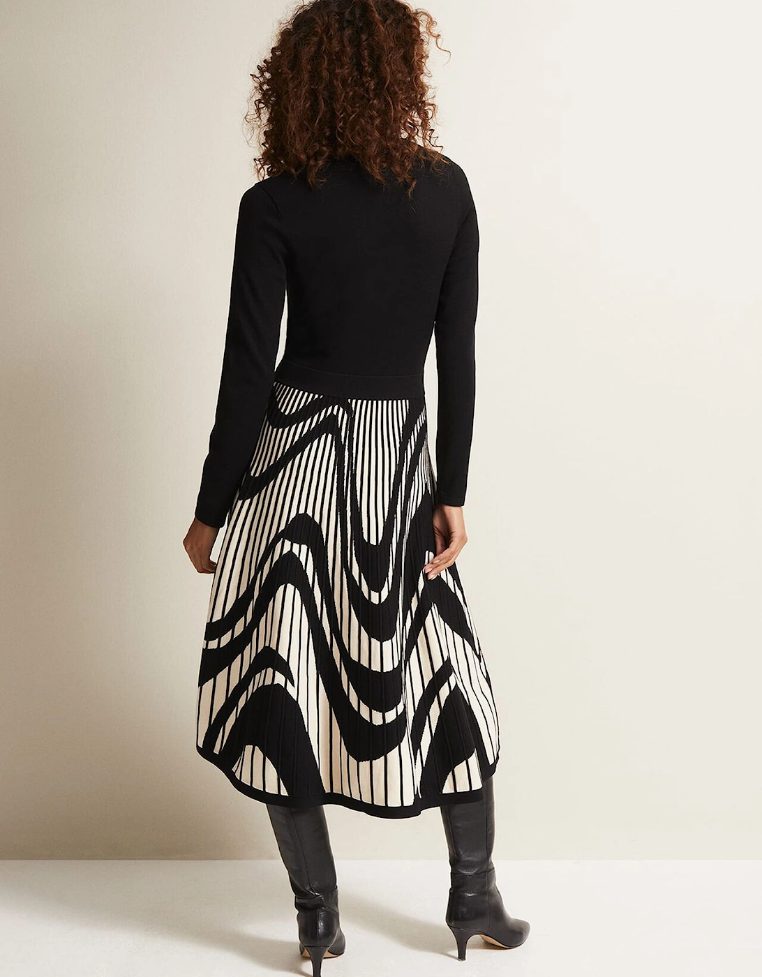 Silvia Fit And Flare Midi Dress