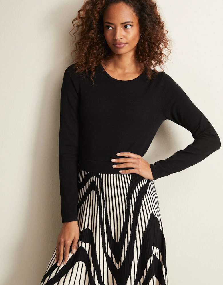 Silvia Fit And Flare Midi Dress