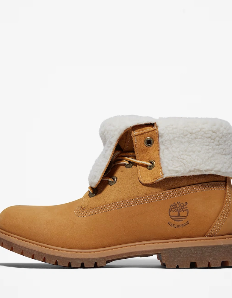 Warm Lined Waterproof Leather Women's Wheat Boots