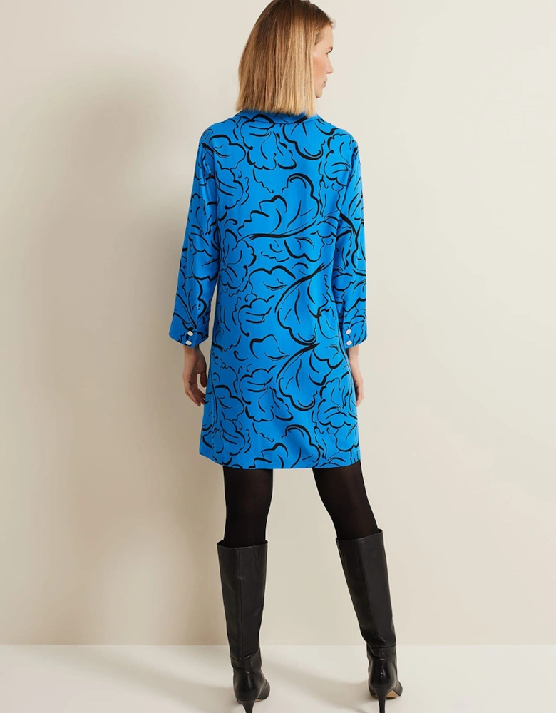 Marina Leaf Print Tunic Dress