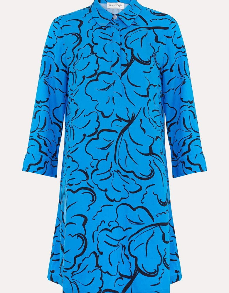 Marina Leaf Print Tunic Dress