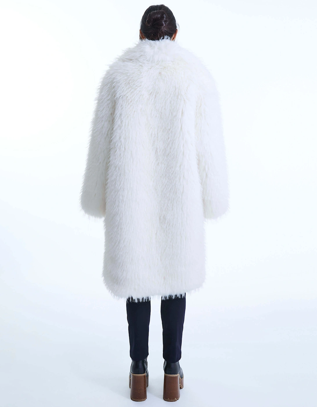 White Faux Fur Coat