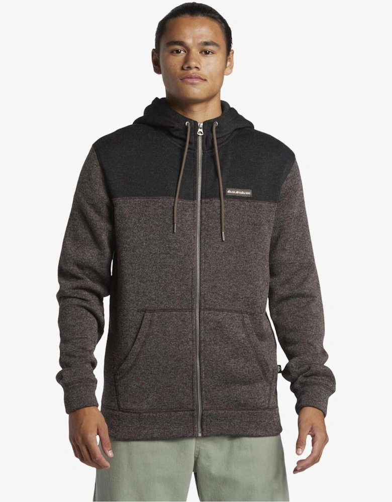 Mens Keller Block Zip Up Hoodie