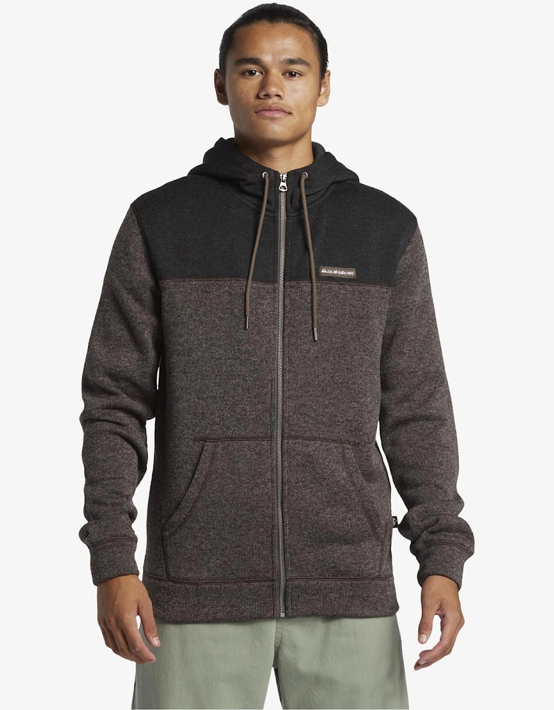 Mens Keller Block Zip Up Hoodie, 2 of 1