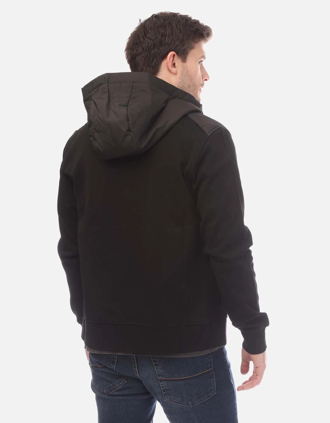 Cotton Fleece Alloy Zip Through Hoodie