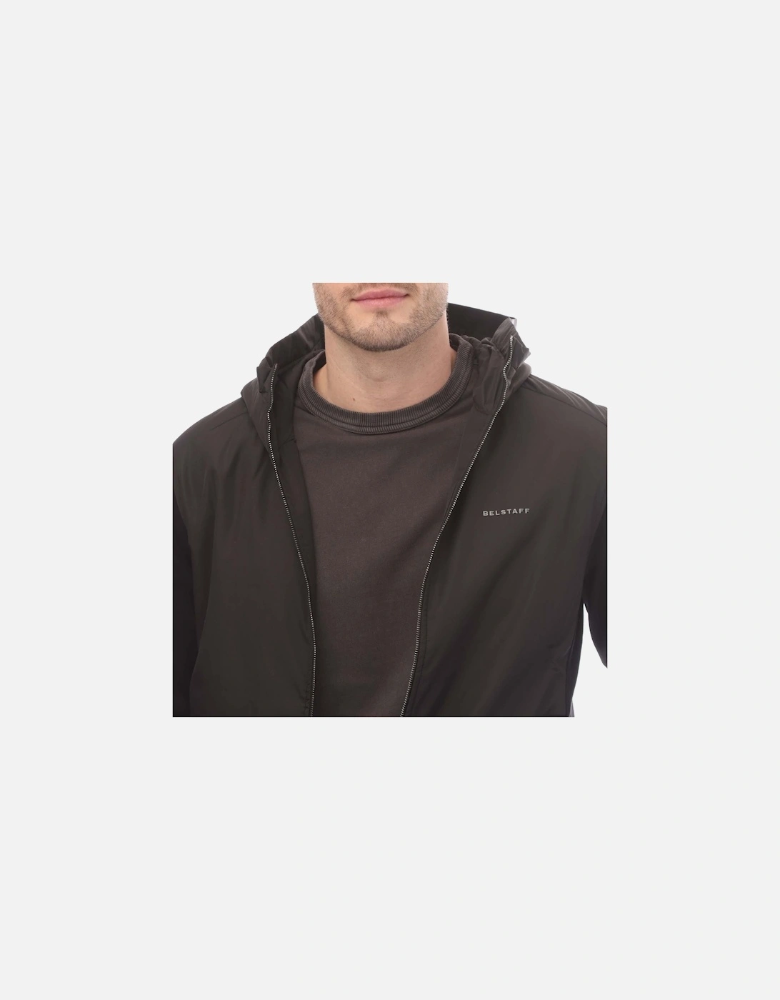 Cotton Fleece Alloy Zip Through Hoodie