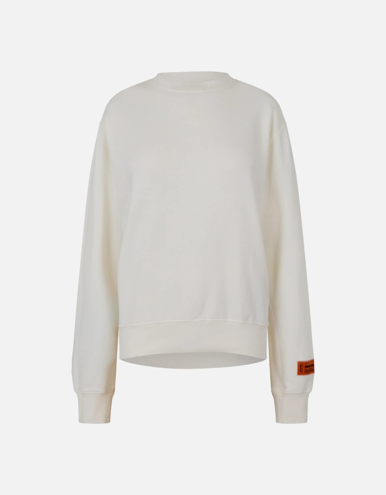 Logo Recycled Cotton Crewneck Sweatshirt