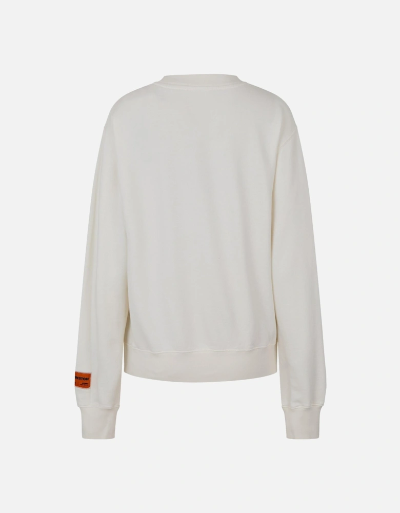 Logo Recycled Cotton Crewneck Sweatshirt