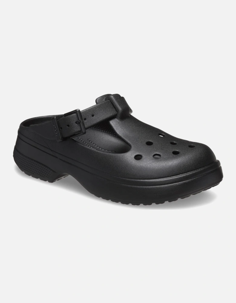 Classic Mary Jane Women's Black Clogs