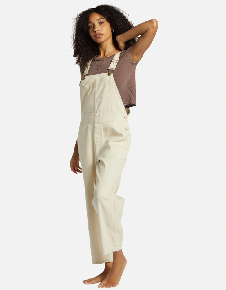 Womens Sand Canyon Denim Overall Dungarees