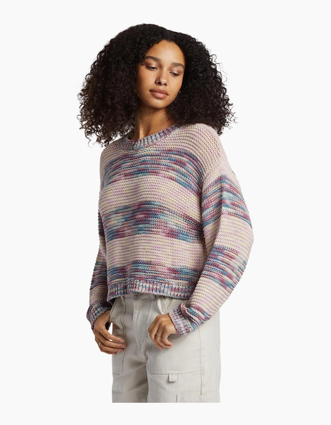 Women's Billabong Womens New School Relaxed Fit Sweatshirt - Blue Shadow - Size: XS