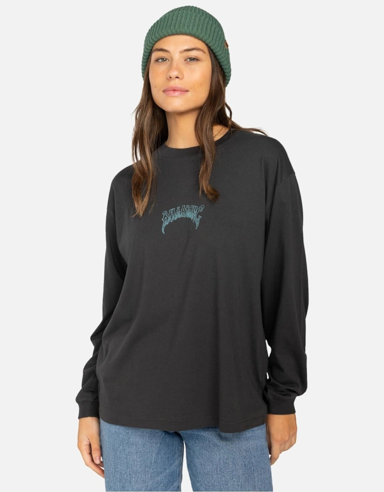 Womens Still Karma Long Sleeve Graphic T-Shirt