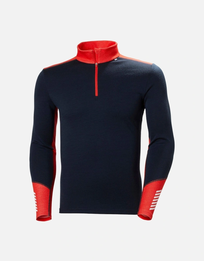 Men's Ski Lifa® Merino Midweight 1/2 Zip Baselayer Top - Navy