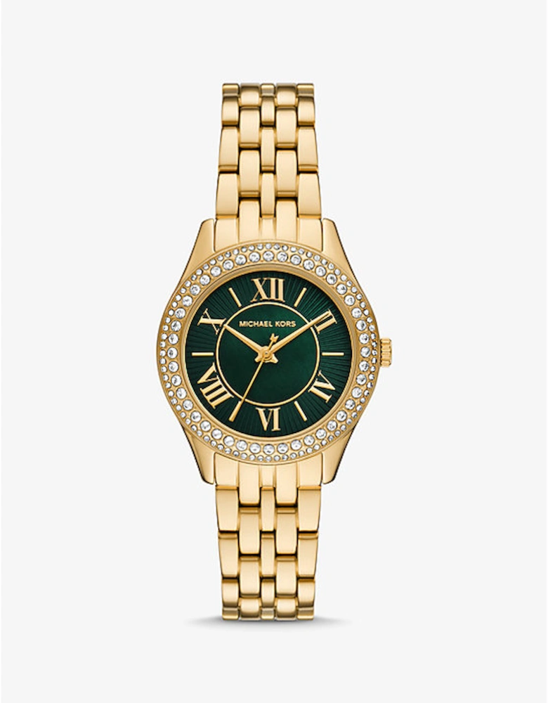 Mini Harlowe  Pavé Gold-Tone Watch