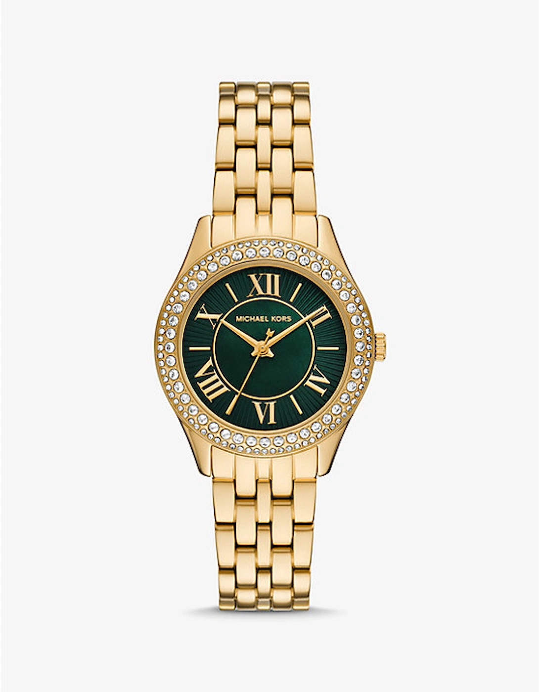 Mini Harlowe  Pavé Gold-Tone Watch, 2 of 1