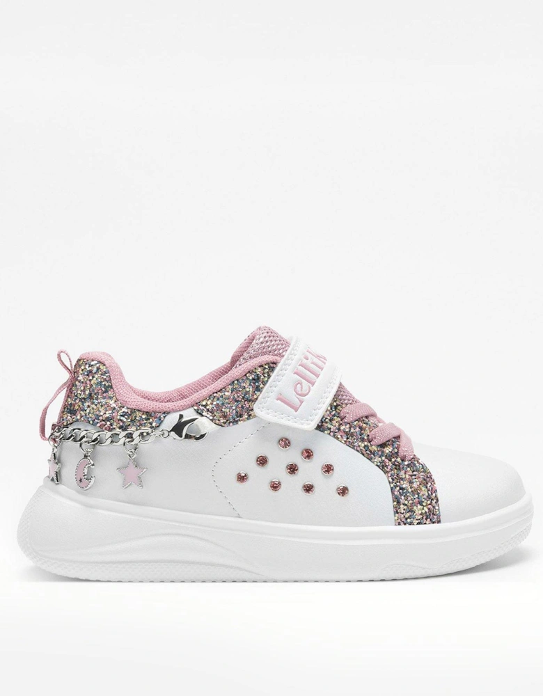 Gioiello Bracelet Glitter Trainer - White