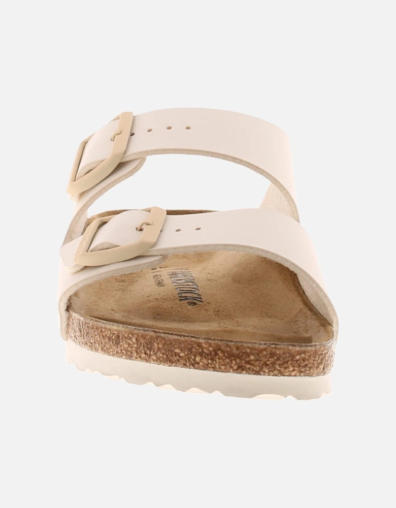 Birkenstock Womens Flat Sandals Arizona Slip On eggshell UK Size