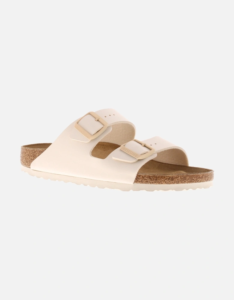 Birkenstock Womens Flat Sandals Arizona Slip On eggshell UK Size