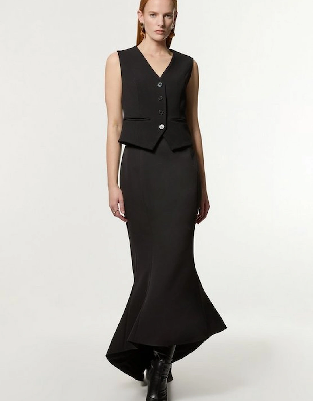 Tailored Fishtail Maxi Skirt, 5 of 4