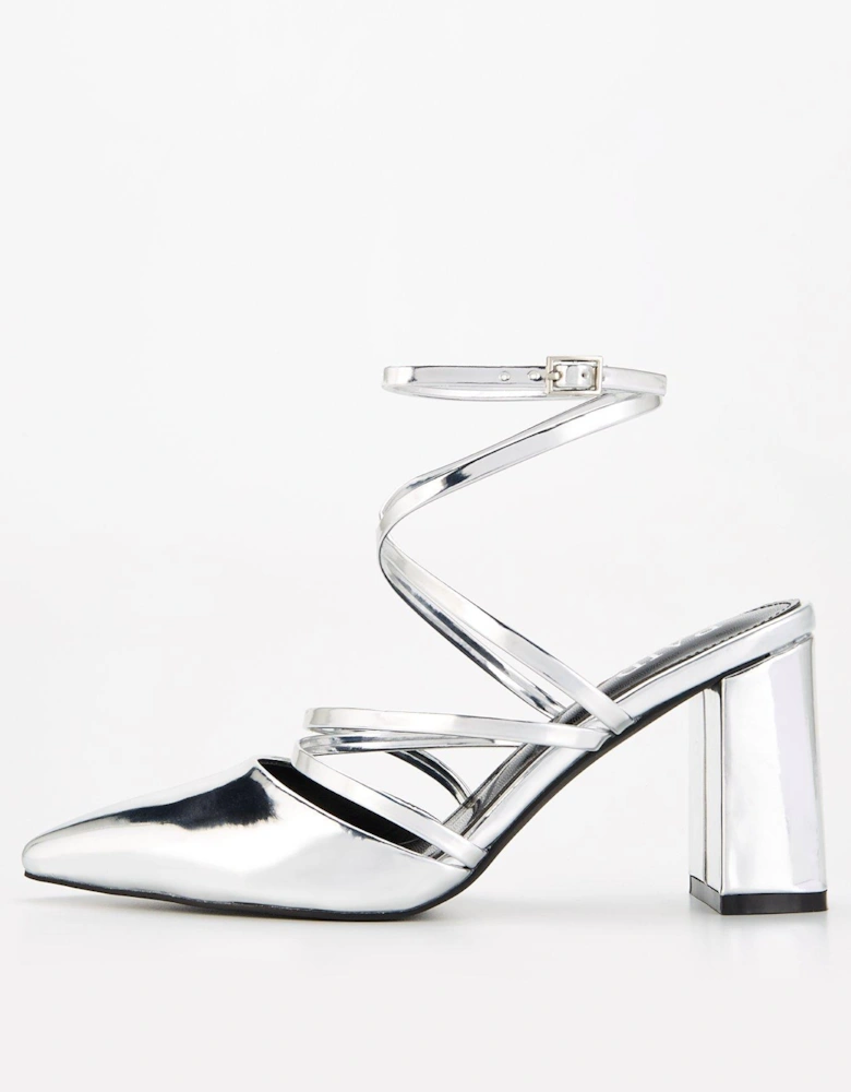 Kyrin Strappy Shoes - Silver