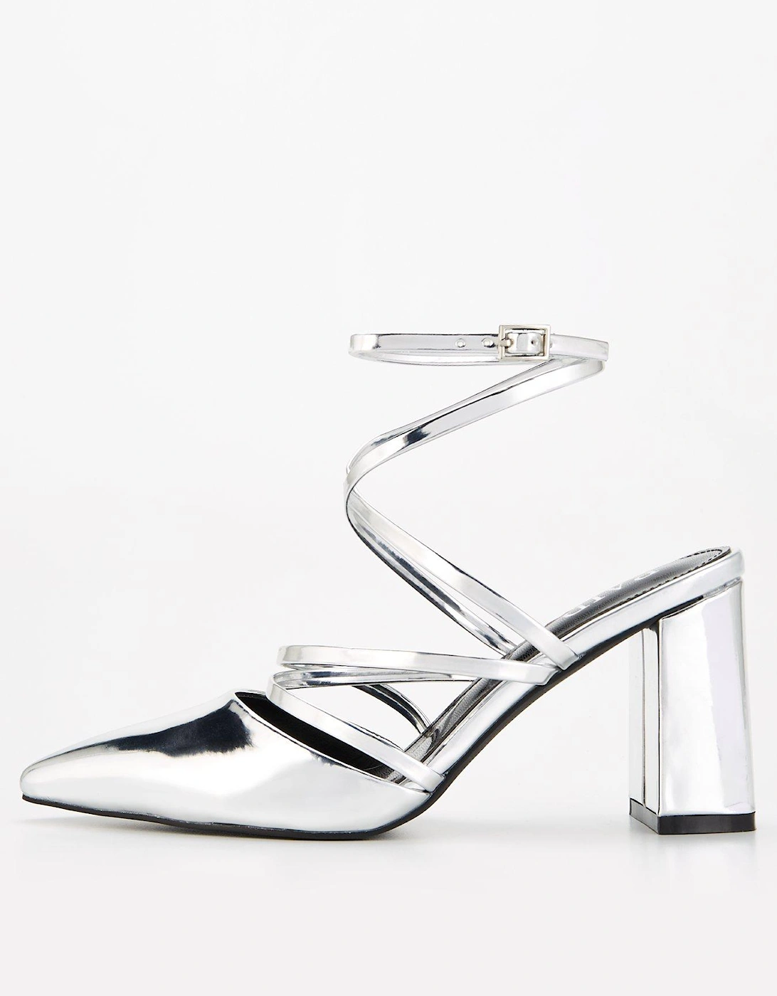 Kyrin Strappy Shoes - Silver, 8 of 7